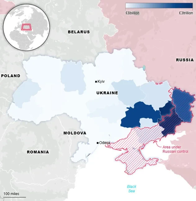 Χάρτης με την τοποθεσία των σπάνιων Ουκρανικών ορυκτών -Φωτογραφία: Forbes Ukraine Χάρτης με την τοποθεσία των σπάνιων Ουκρανικών ορυκτών -Φωτογραφία: Forbes Ukraine