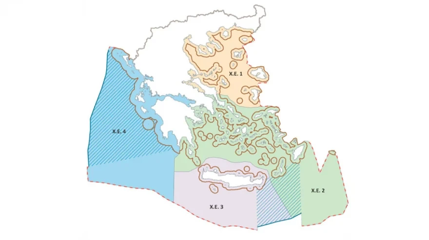 Ο ελληνικός χάρτης που προκύπτει από τον χάρτη που έδωσε η Τουρκία για τα δικά της εδάφη Ο ελληνικός χάρτης που προκύπτει από τον χάρτη που έδωσε η Τουρκία για τα δικά της εδάφη