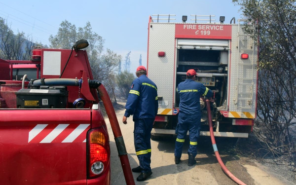 Καβάλα: Φωτιά στο Μακρυχώρι - Επιχειρούν 6 εναέρια μέσα