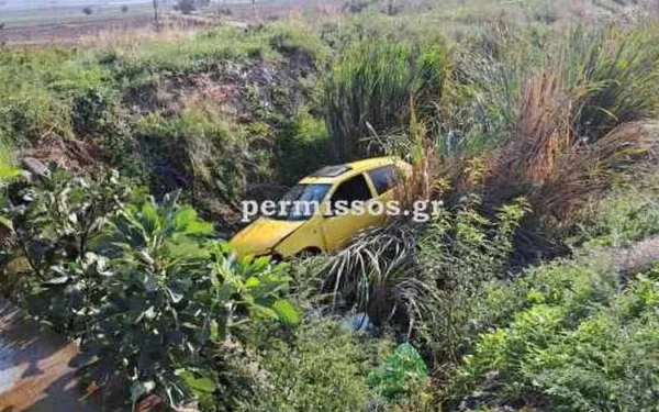 Νεκρός 34χρονος μετά από τροχαίο στη Βοιωτία - Το ΙΧ του έπεσε σε χαντάκι (βίντεο)