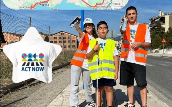 Θεσσαλονίκη: Ο 12χρονος Λέανδρος με οπτική αναπηρία διασχίζει 1.250 χλμ. για να κάνει προσβάσιμες 20 πόλεις