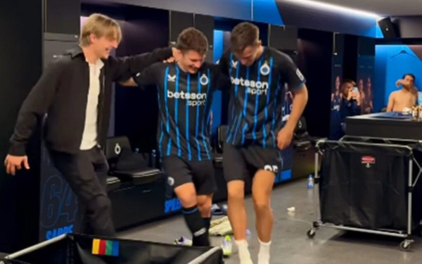 Champions League: Ο Τζόλης γιόρτασε την πρόκριση της Κλαμπ Μπριζ με… συρτάκι (βίντεο)