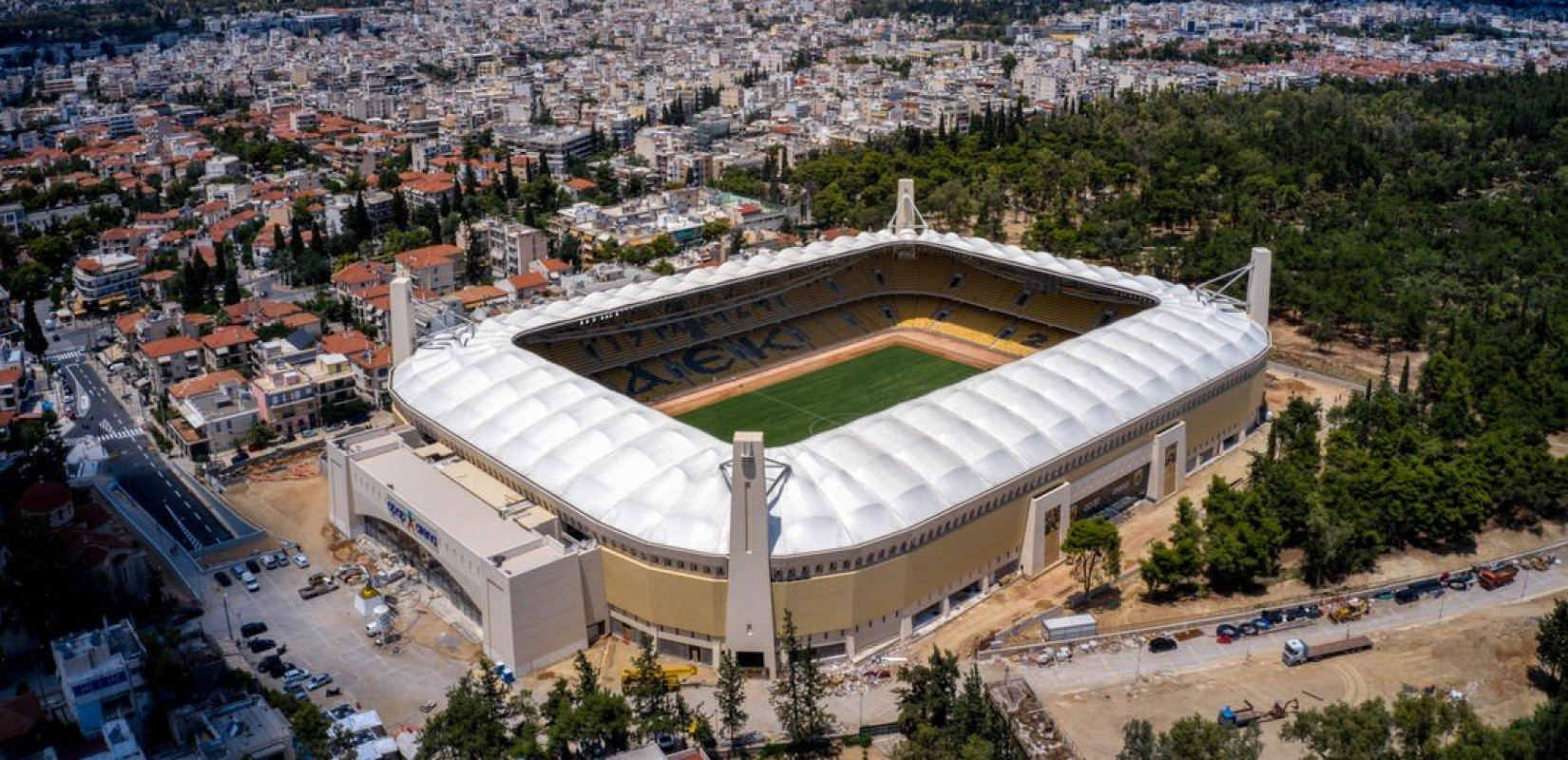 Πλάνα από το νέο γήπεδο της ΑΕΚ σε 4Κ ανάλυση (βίντεο)