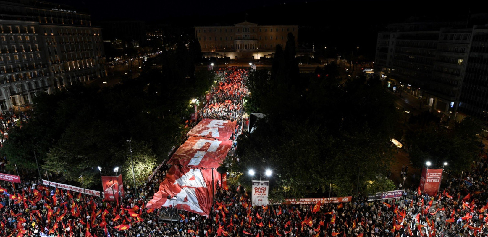 Κουτσούμπας από Σύνταγμα: Στις κάλπες της Κυριακής, θα πάμε με καρδιά, με μυαλό, αλλά και με οργή