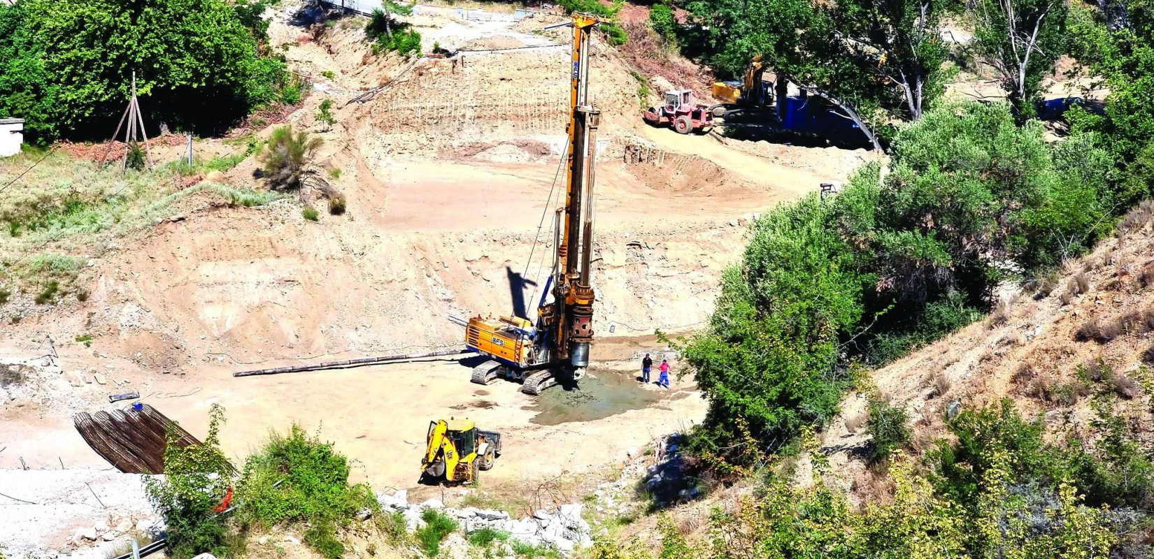 Κομοτηνή: Προχωρά η κατασκευή της νέα γέφυρας στο Κομψάτο