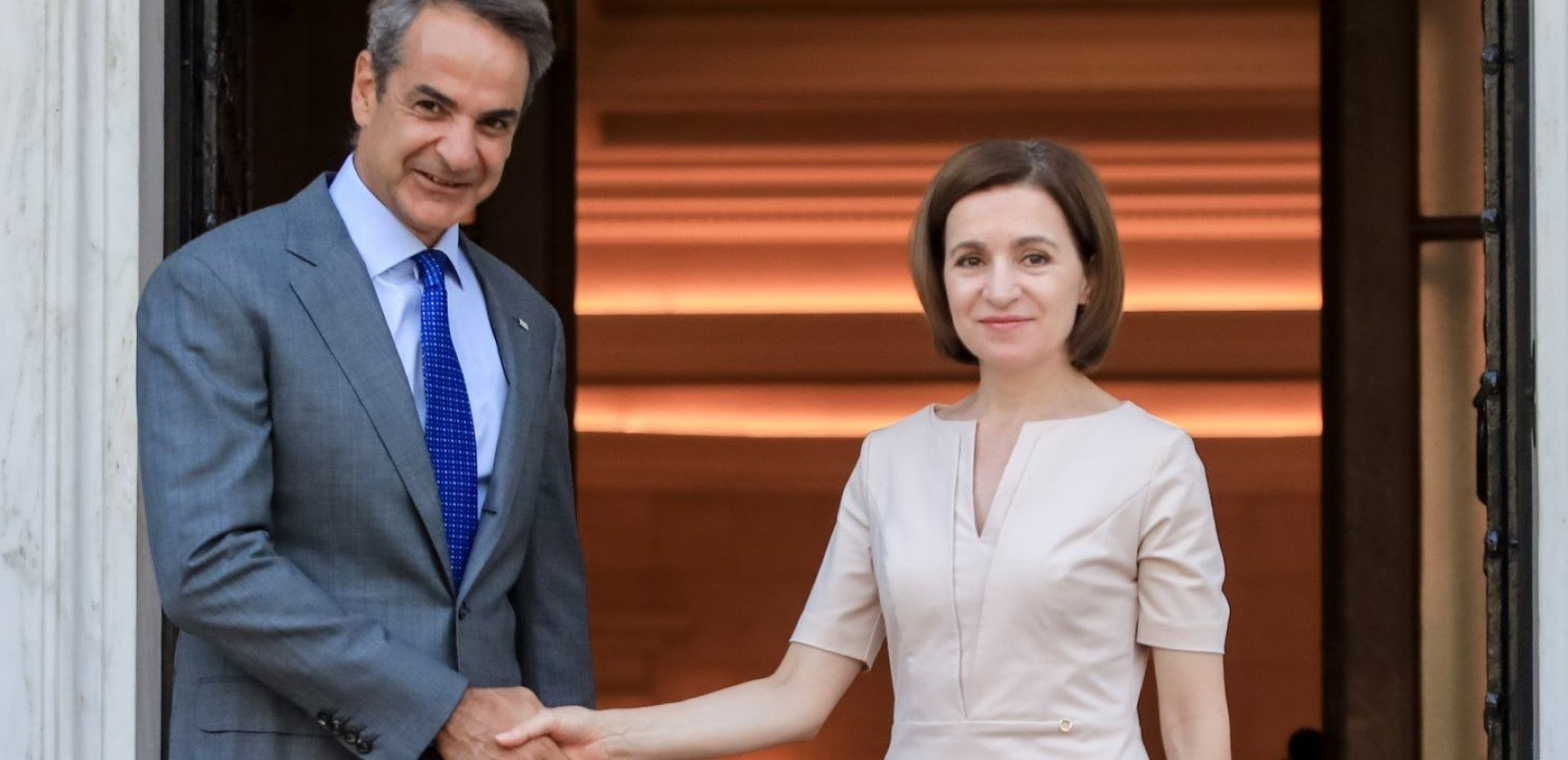 Με την Πρόεδρο της Μολδαβίας ο Μητσοτάκης