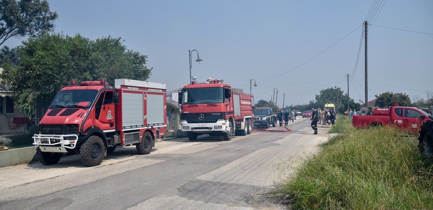 Θεσσαλονίκη: Υπό έλεγχο η φωτιά στον Λαγκαδά