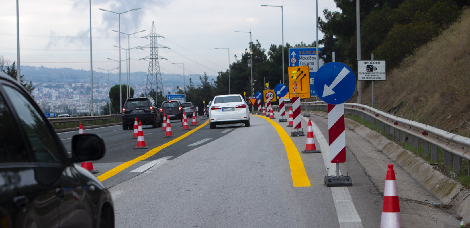 Θεσσαλονίκη: Κυκλοφοριακές ρυθμίσεις σε κόμβους του περιφερειακού την Παρασκευή