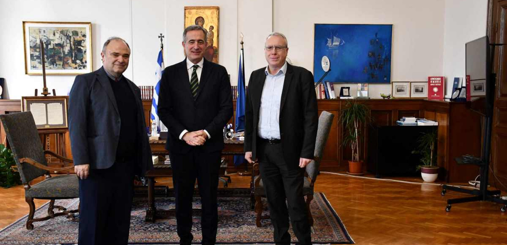 Θεσσαλονίκη: Συνάντηση του ΥΜΑΘ Στ. Κωνσταντινίδης με τον πρόεδρο του ΑΣΕΠ Θ. Παπαϊωάννου