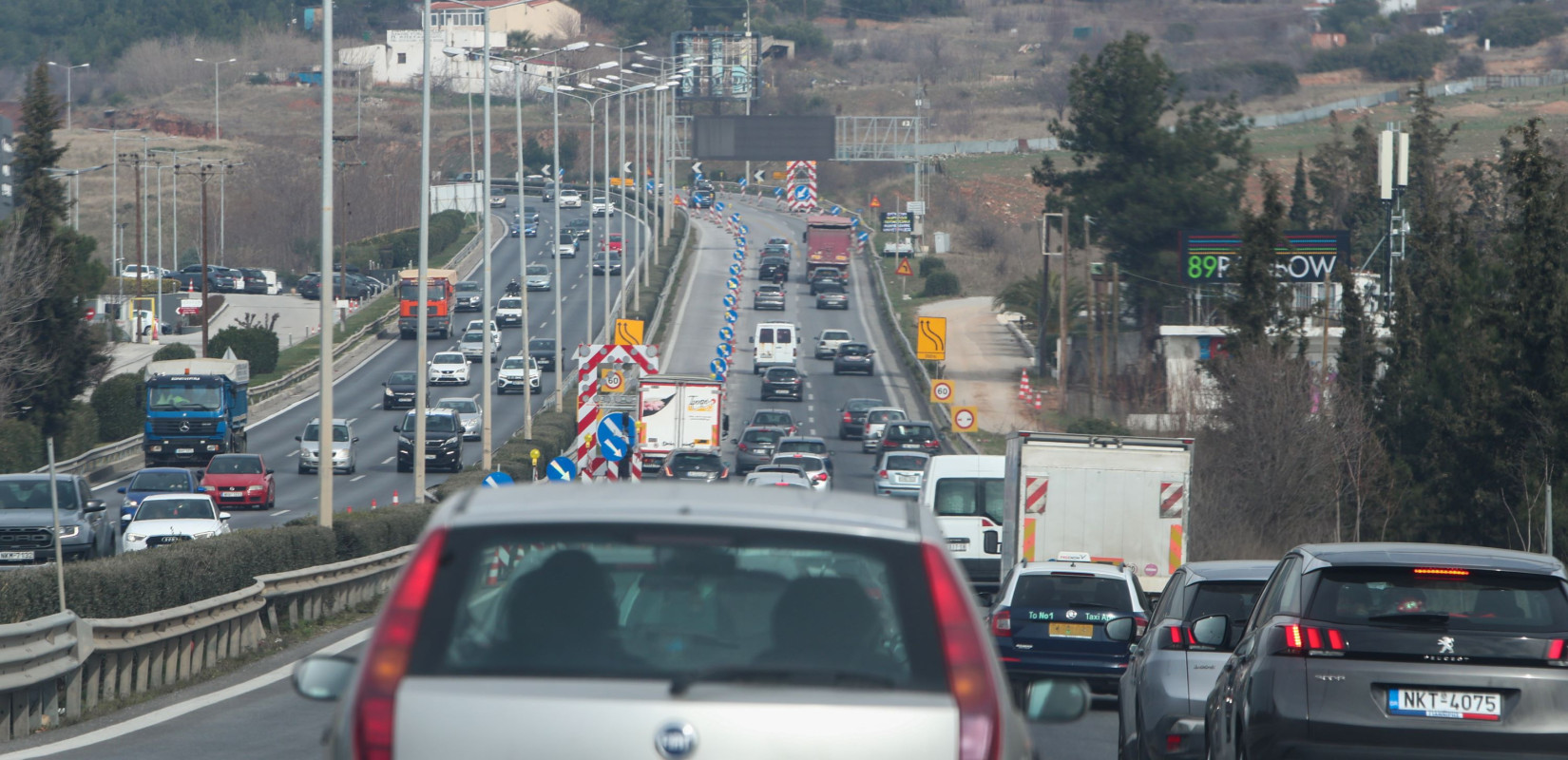 Θεσσαλονίκη - Flyover: Κλειστή η δεξιά λωρίδα στην περιφερειακή