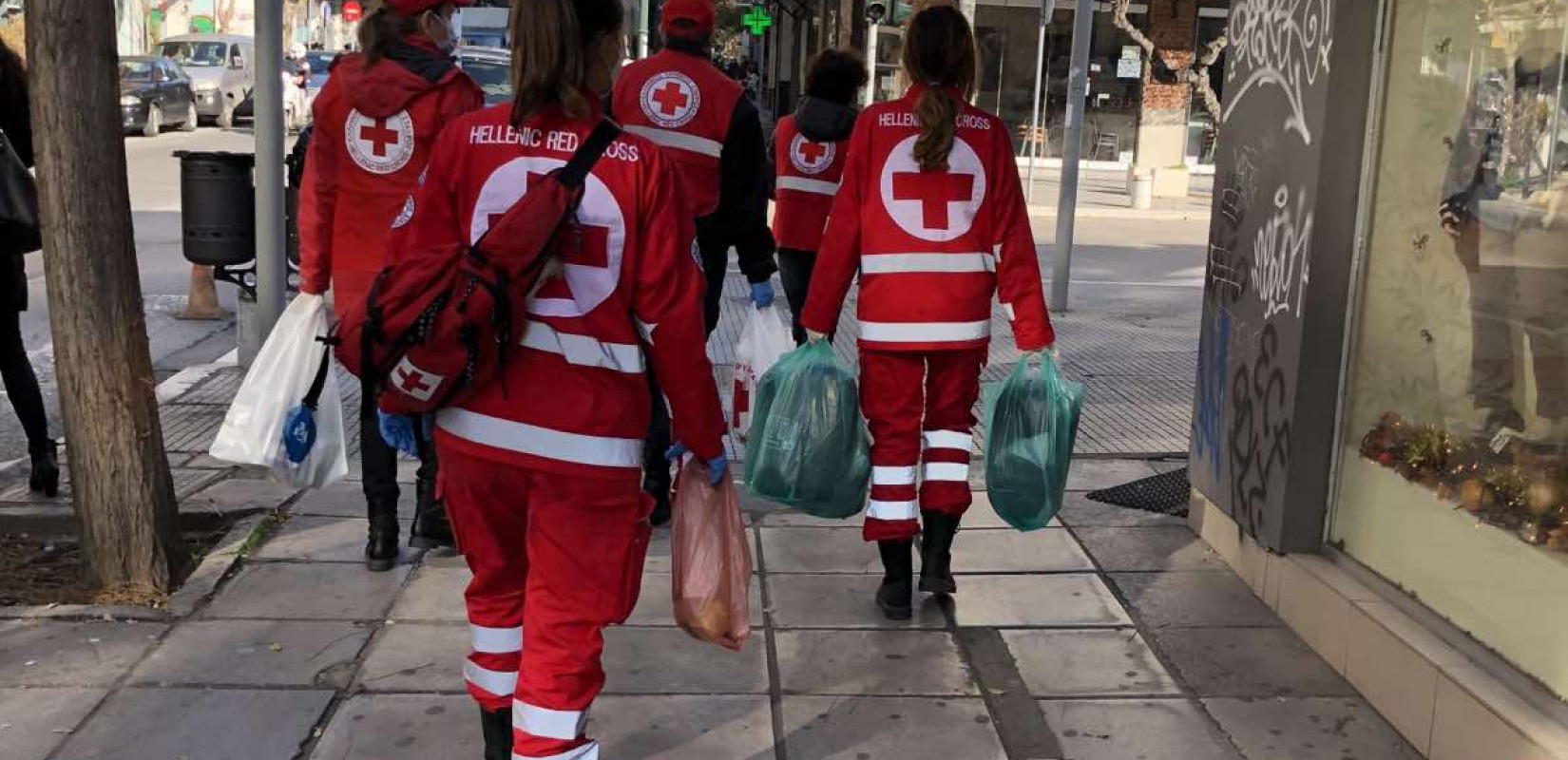 Ο Ελληνικός Ερυθρός Σταυρός στηρίζει  τους αστέγους της Θεσσαλονίκης