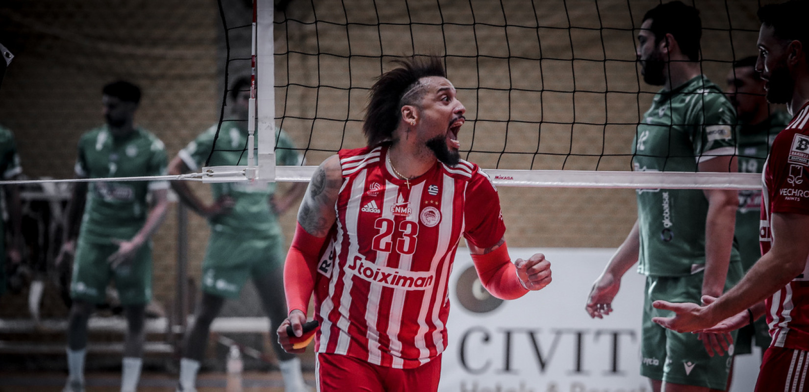 Βόλεϊ: Έκανε το μπρέικ ο Ολυμπιακός, 3-0 τον Παναθηναϊκό στον πρώτο τελικό της Volley League (βίντεο)