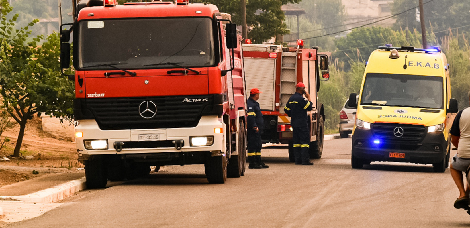 Ηράκλειο: Πυρκαγιά σε γεωργική έκταση στον Δήμο Μινώα Πεδιάδος