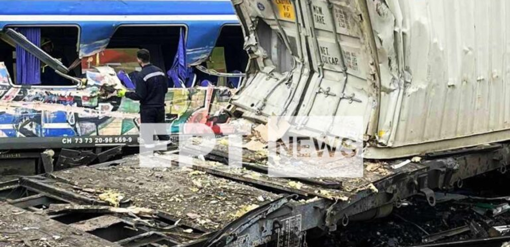 Τέμπη: Στο Κουλούρι μεταφέρθηκε το κοντέινερ της εμπορικής αμαξοστοιχίας που βρέθηκε στη Θεσσαλονίκη