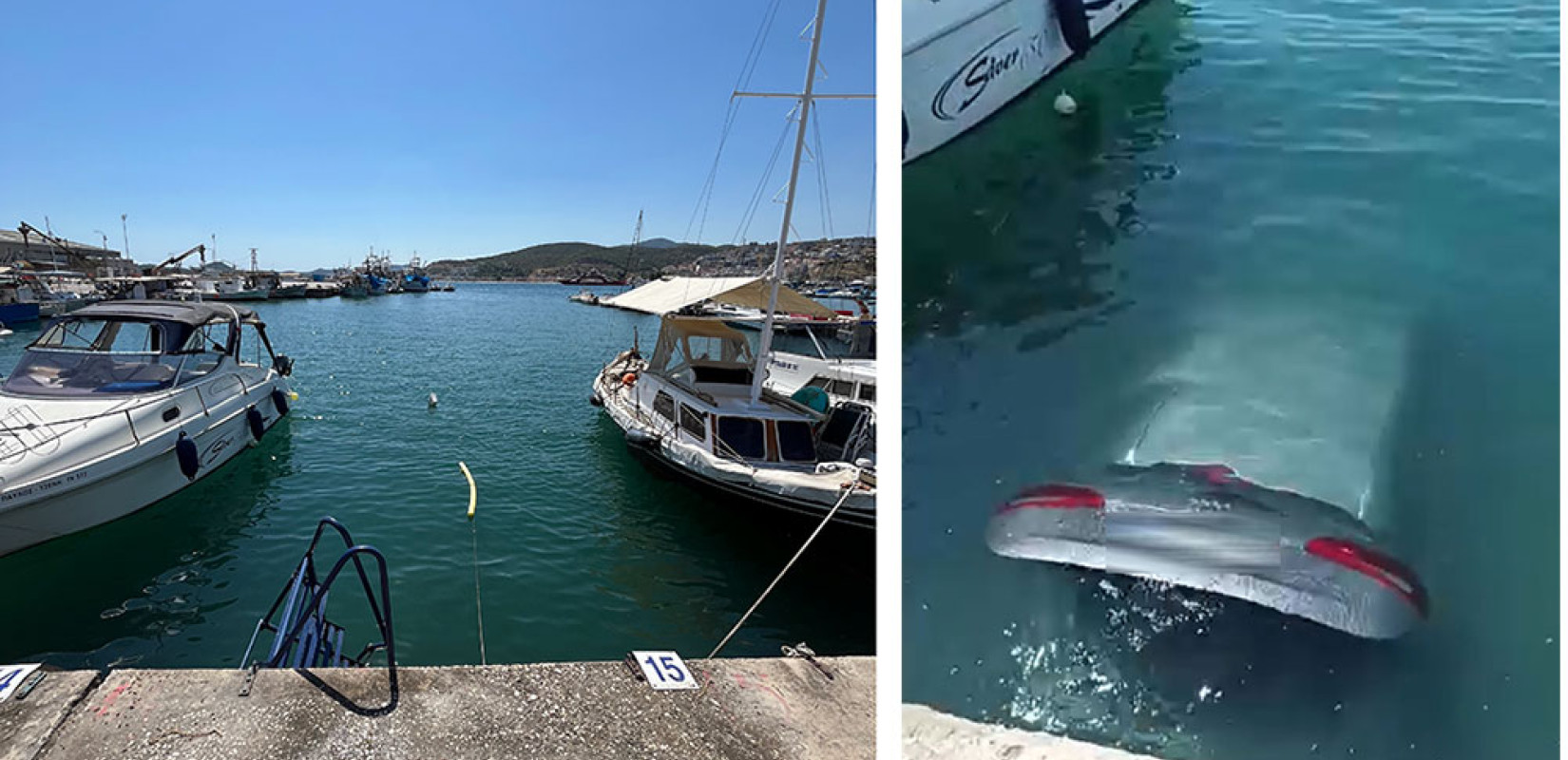 Καβάλα: ΙΧ βούτηξε στη θάλασσα στο Λιμάνι Ελευθερών - Δείτε βίντεο