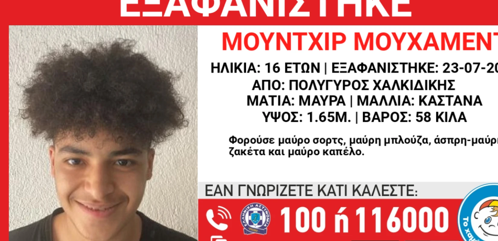 Συναγερμός στην Χαλκιδική: Εξαφανίστηκε 16χρονος από χώρο φιλοξενίας στον Πολύγυρο