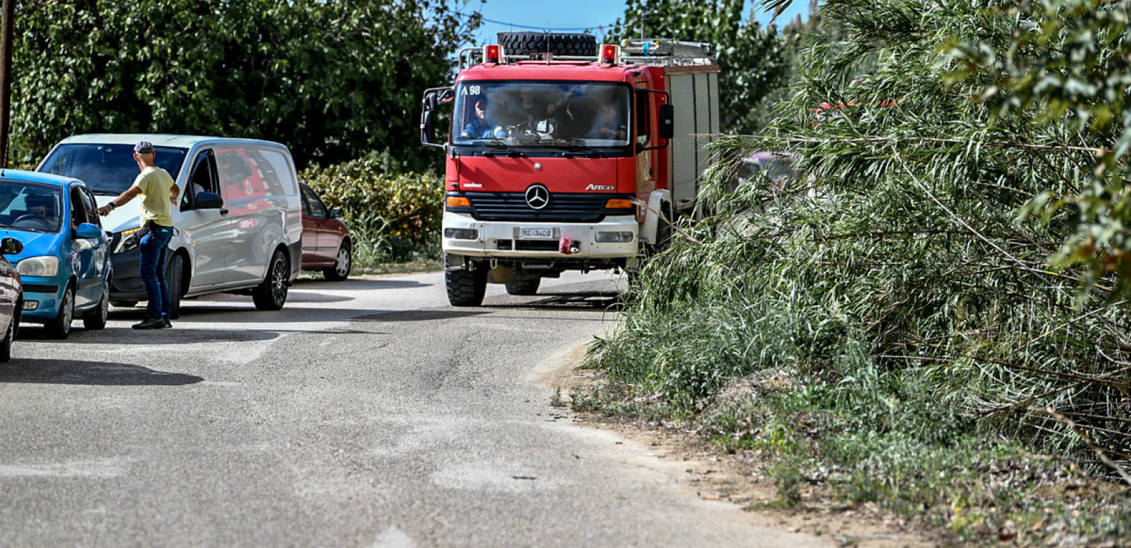 Ηλεία: «Καλύτερη είναι η εικόνα της φωτιάς» λέει ο δήμαρχος Ήλιδας