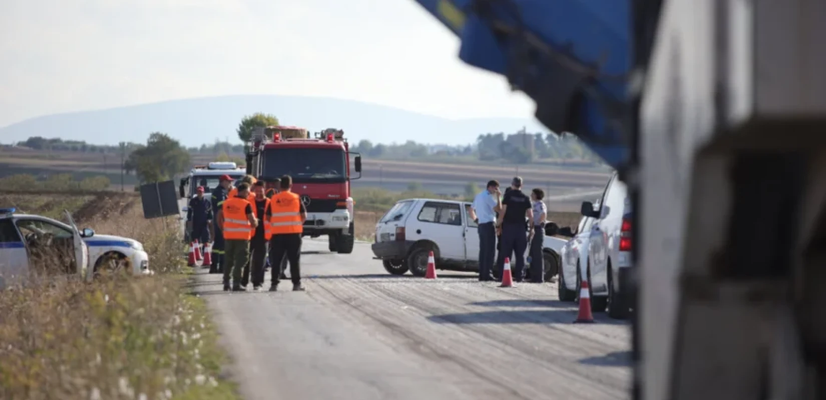 Τροχαίο δυστύχημα στη Λάρισα με έναν νεκρό και δύο τραυματίες (φωτ.)