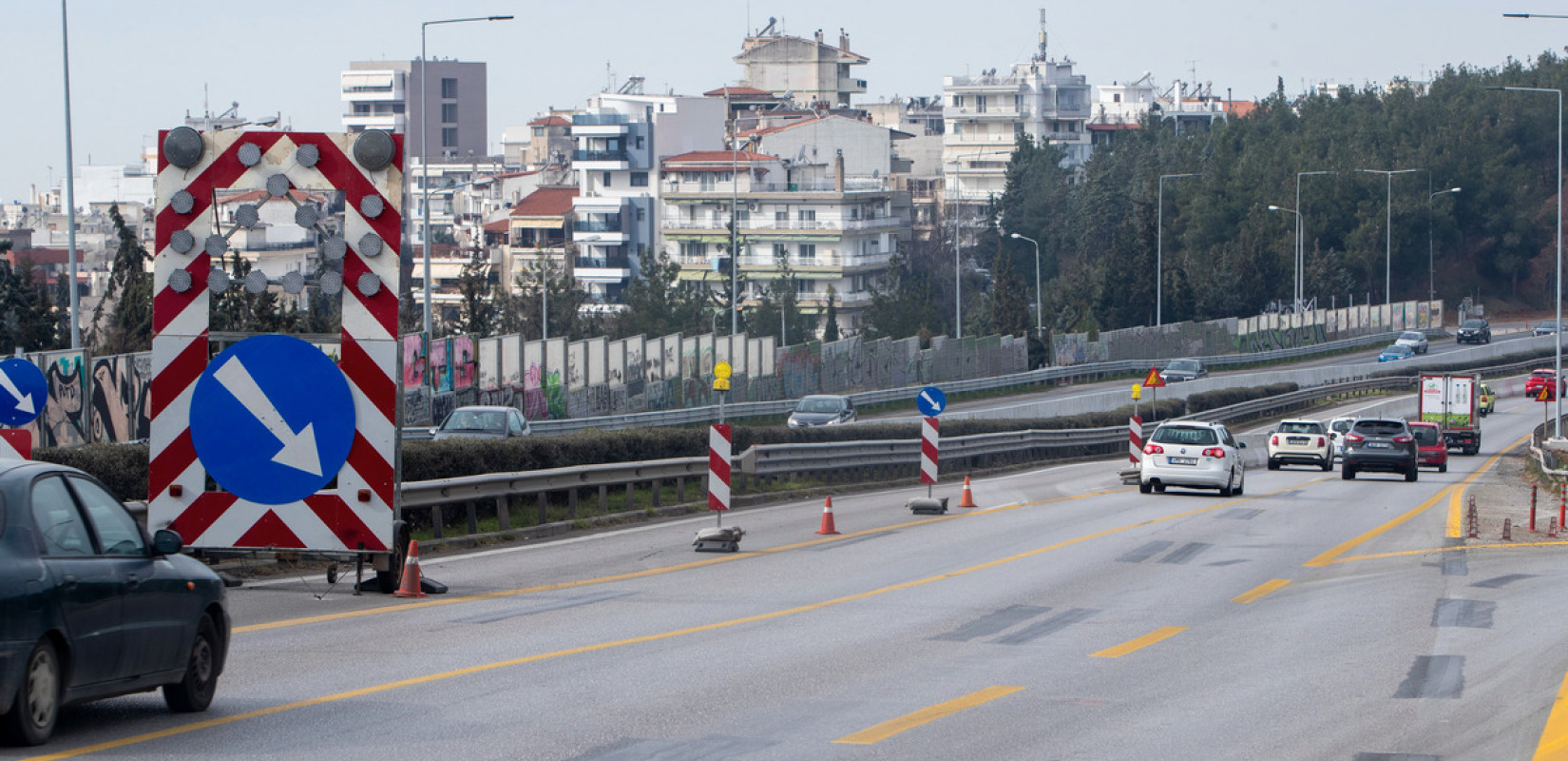 Θεσσαλονίκη: Μειώθηκαν τα τροχαία στα σημεία των εργασιών του FlyOver