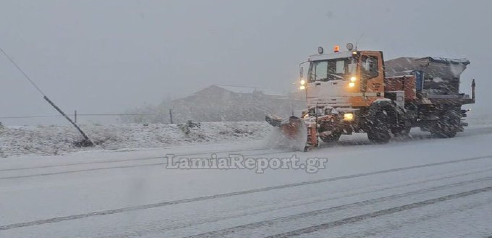 Λαμία: Περιορισμός στην κυκλοφορία φορτηγών στον Ε65 λόγω των έντονων καιρικών φαινομένων στην Στερεά Ελλάδα