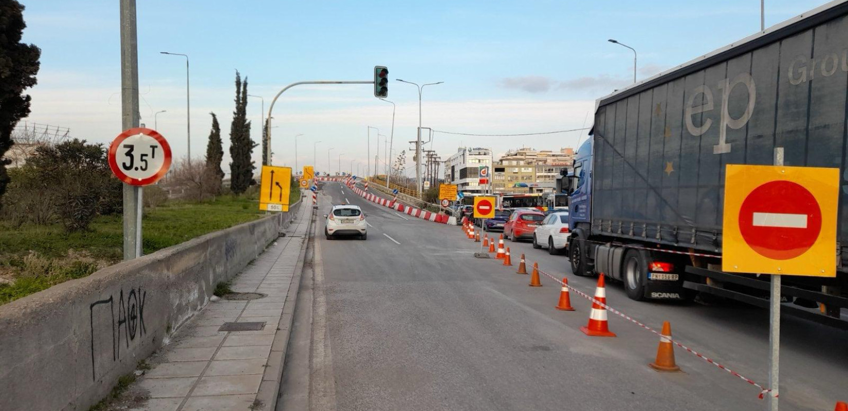Θεσσαλονίκη: Στην τελική ευθεία η παράδοση της γέφυρας Δενδροποτάμου