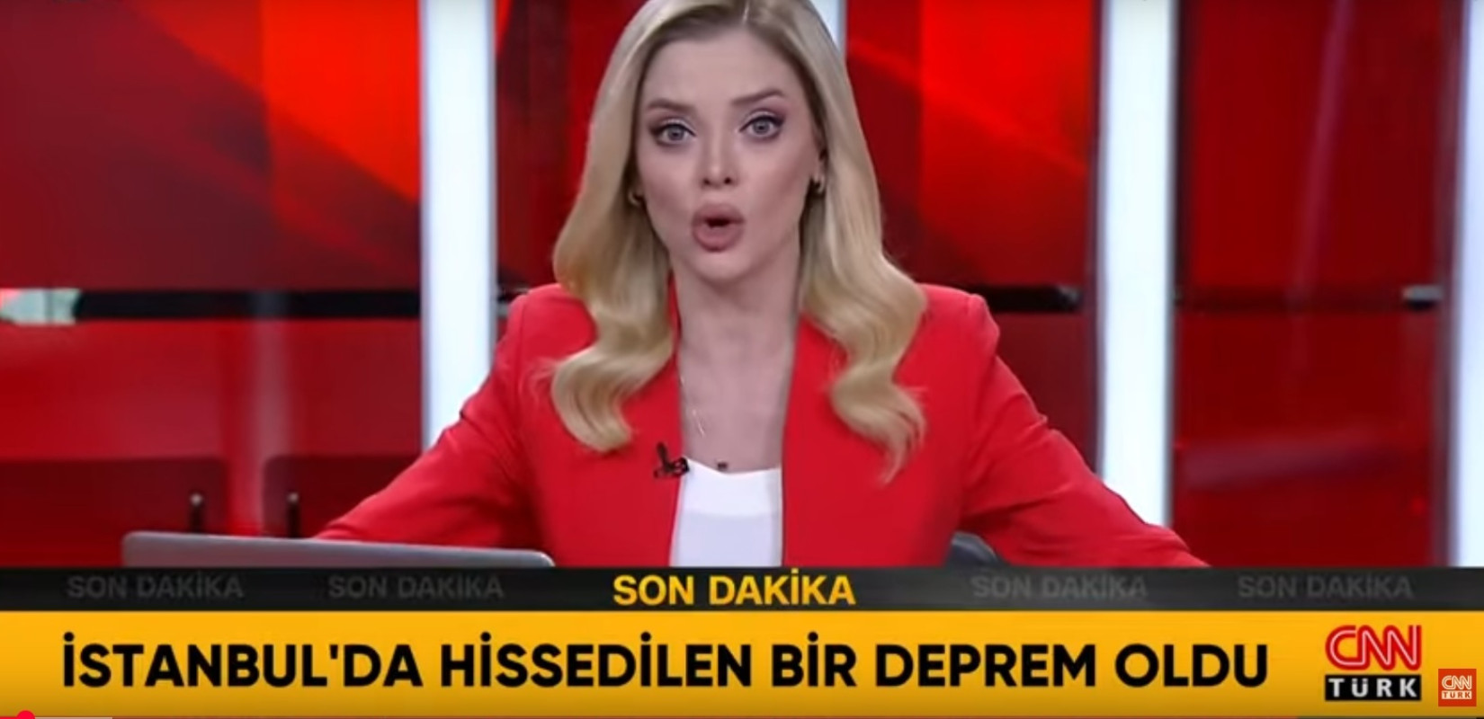 Σεισμός στην Κωνσταντινούπολη: Ο τρόμος της παρουσιάστριας του CNN Turk την ώρα της δόνησης (βίντεο)