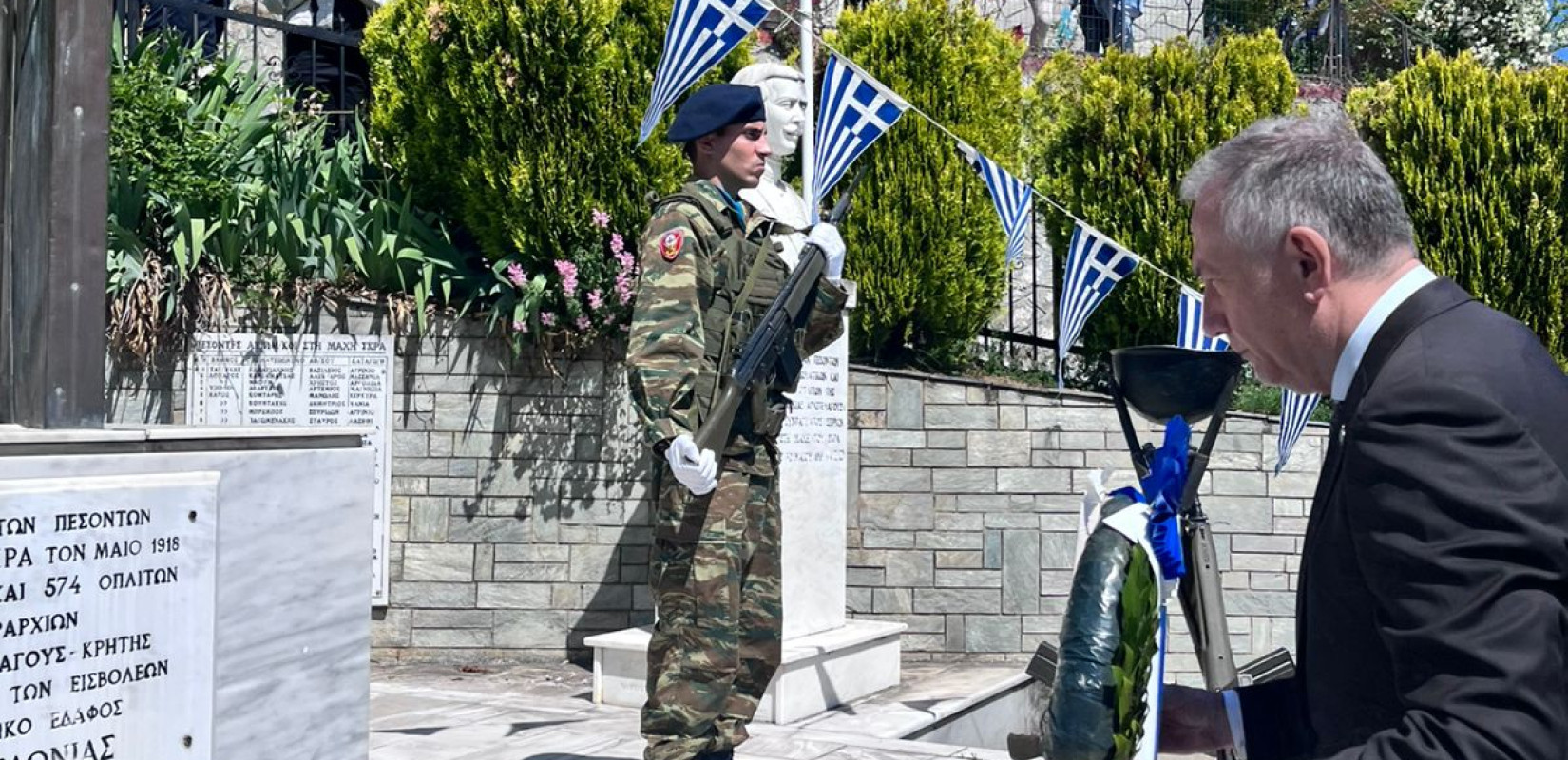 Στ. Καλαφάτης στην Επέτειο της Μάχης του Σκρα: Η μεγαλύτερη τιμή για τους ήρωες πεσόντες, να μην λησμονούμε την ιστορία μας