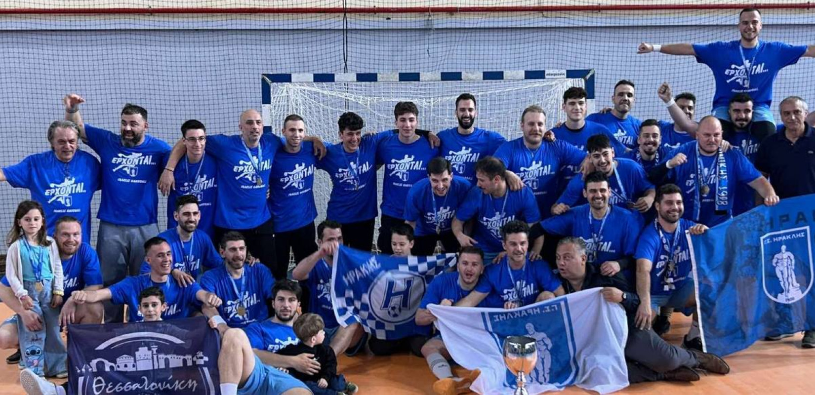 Διπλή άνοδος και διπλή γιορτή για τον Ηρακλή