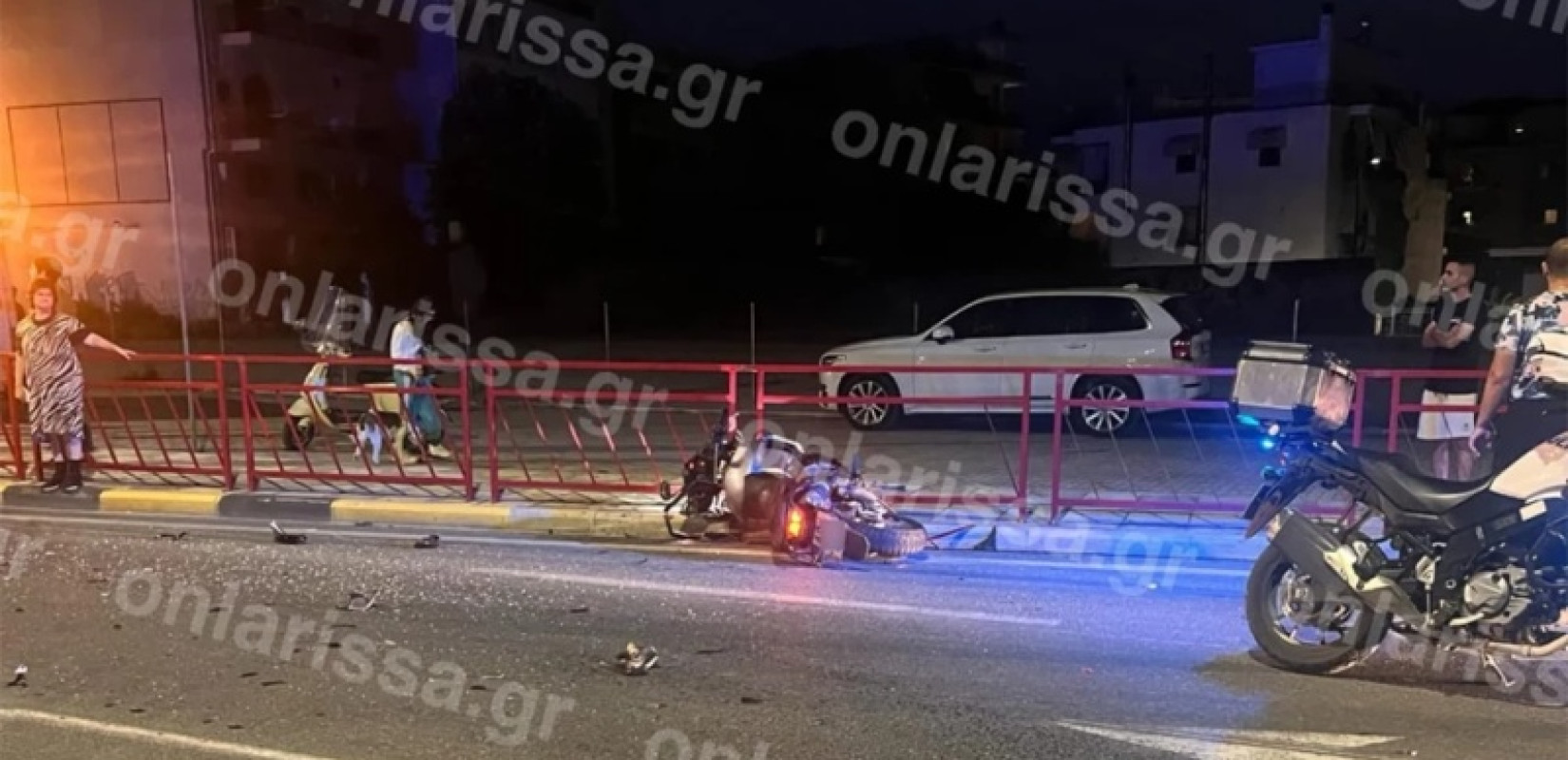 Λάρισα: Πώς έγινε το τροχαίο δυστύχημα με θύμα μία 52χρονη γυναίκα - Εκτοξεύτηκε από τη μηχανή και κατέληξε σε παρμπρίζ οχήματος