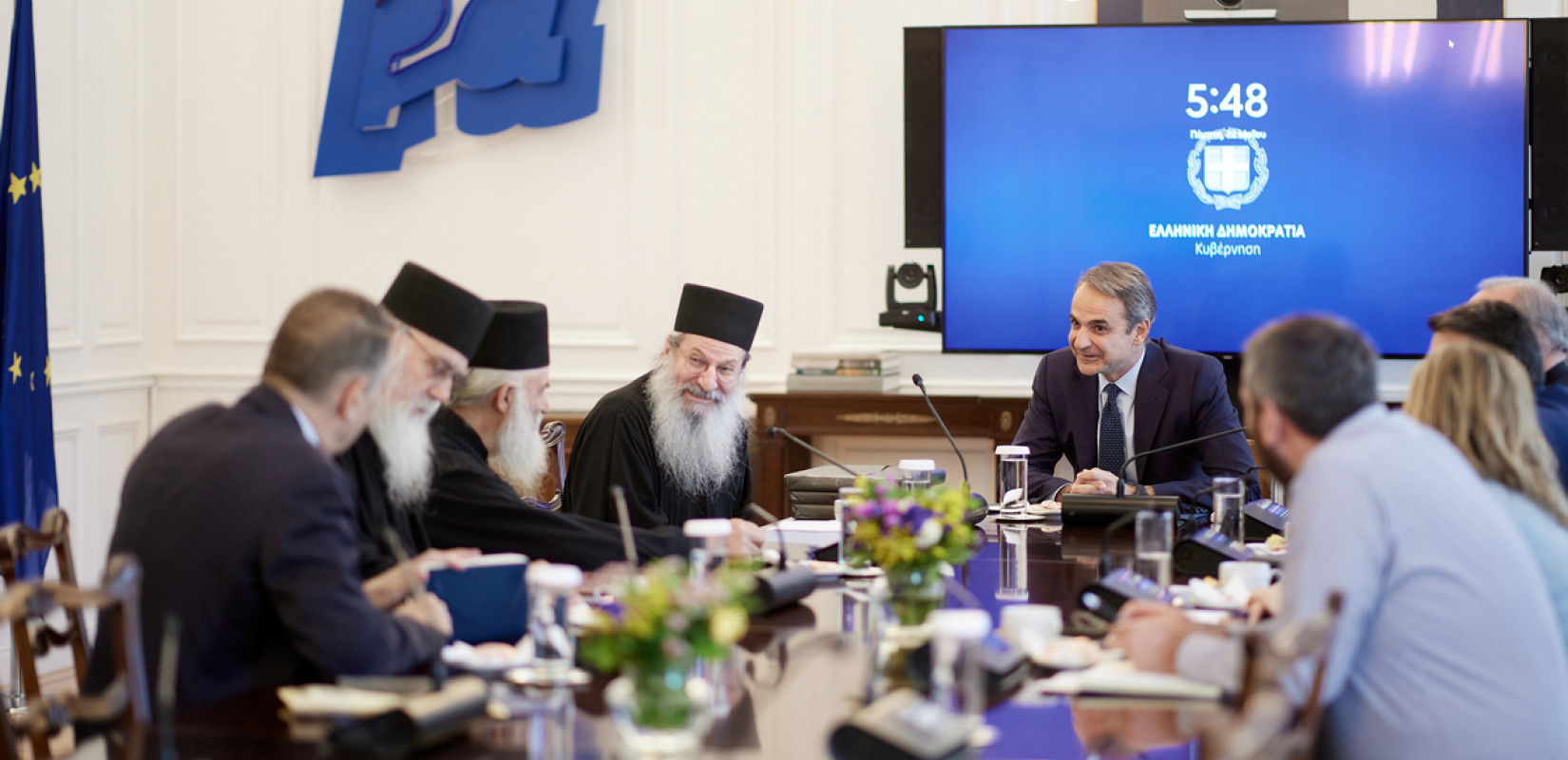 Θέματα του Αγίου Όρους και της Ιεράς Κοινότητας στη συνάντηση του Κυρ. Μητσοτάκη με τριμελή Επιτροπή της Αθωνικής Πολιτείας