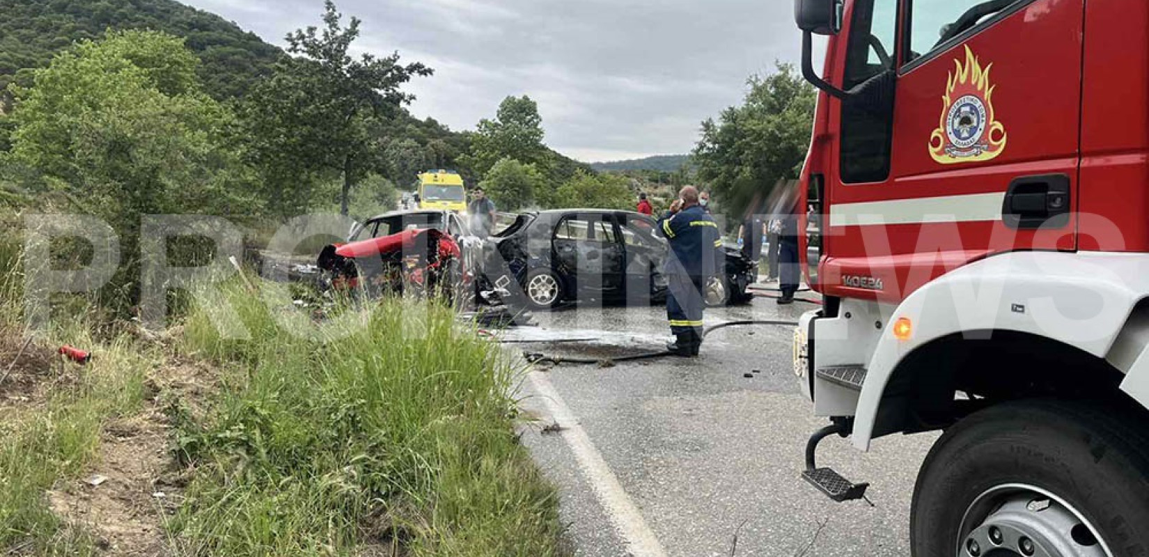 Καβάλα: Σφοδρή σύγκρουση οχημάτων κοντά στον Άγιο Ανδρέα - Ένας νεκρός (βίντεο)