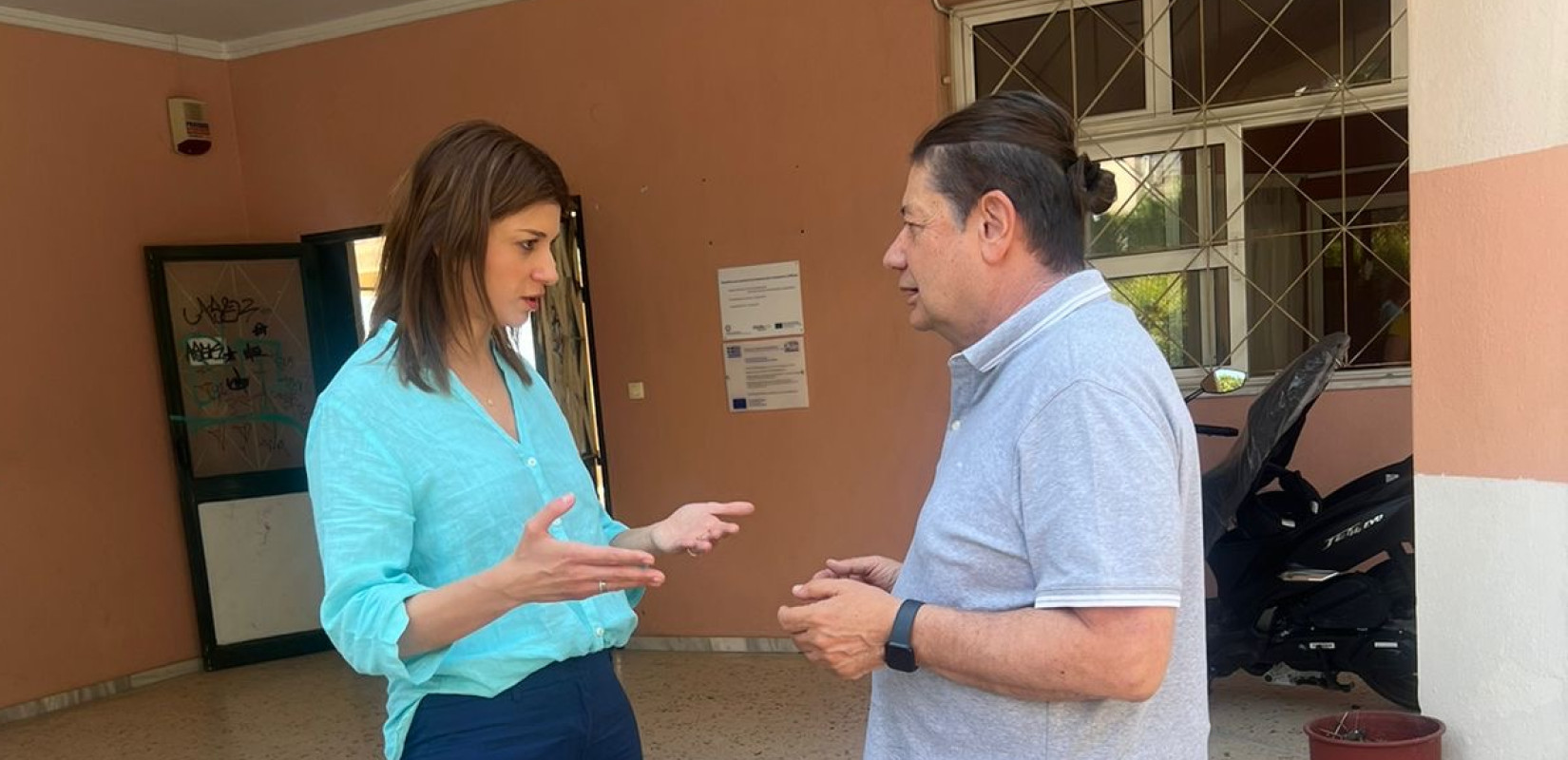 Θεσσαλονίκη: Επίσκεψη της Κατερίνας Νοτοπούλου στο 3ο ΓΕΛ Καλαμαριάς