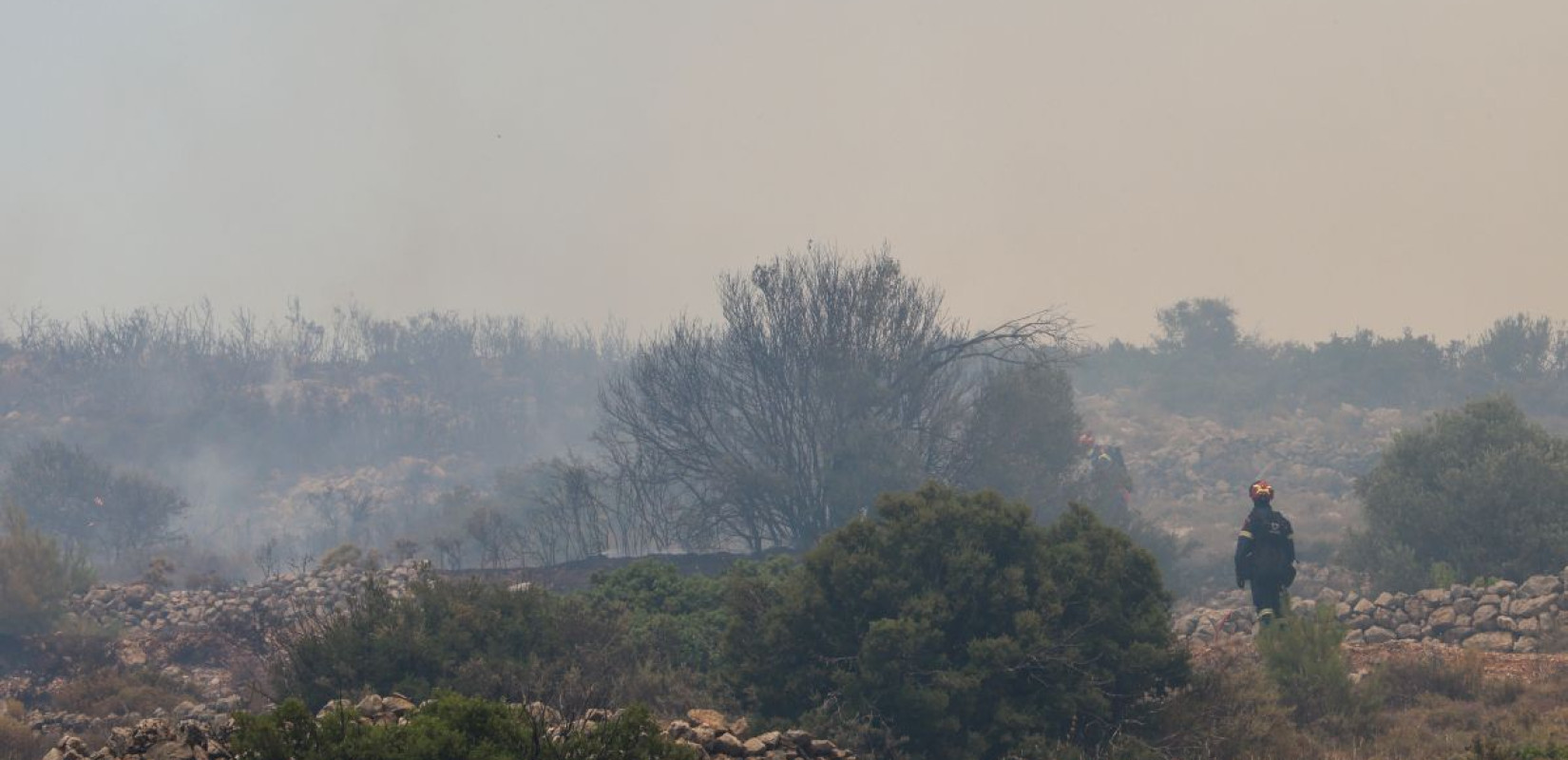 Φωτιά στη Χίο: Μεγάλη αναζωπύρωση στο βουνό Προβατά (βίντεο)