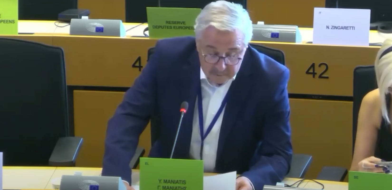 Γ. Μανιάτης: Για την ανάγκη προστασίας των πιστών στη Συρία κάνει λόγο στο Ευρωπαϊκό Κοινοβούλιο