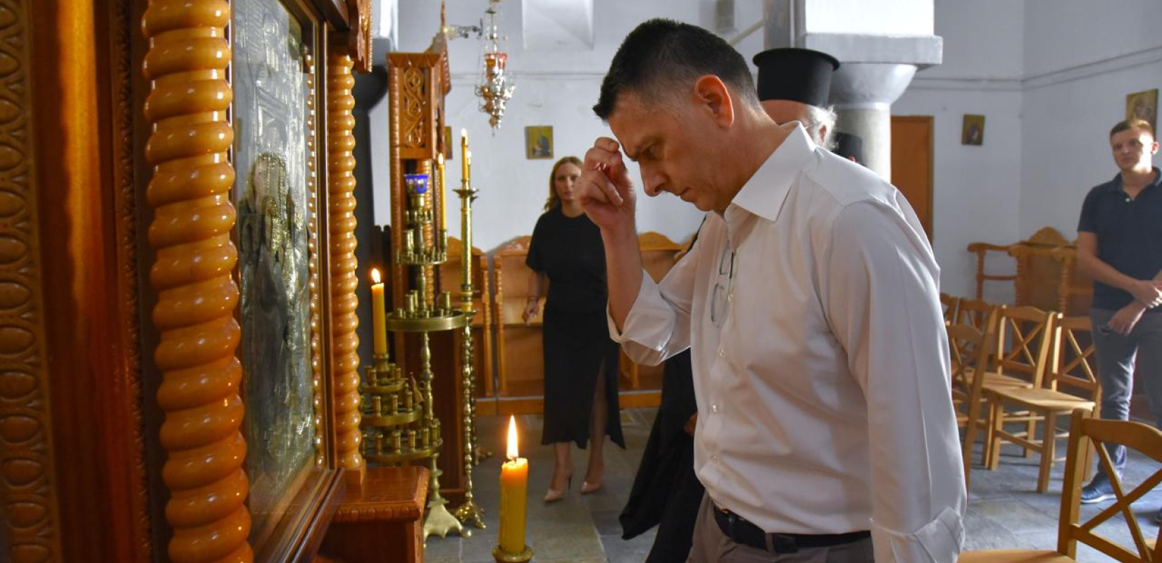 Πιερία: Στην Ι.Μ. Εισοδίων της Θεοτόκου Πέτρας Ολύμπου ο Διευθυντής του Πρωθυπουργικού Γραφείου στη Μακεδονία
