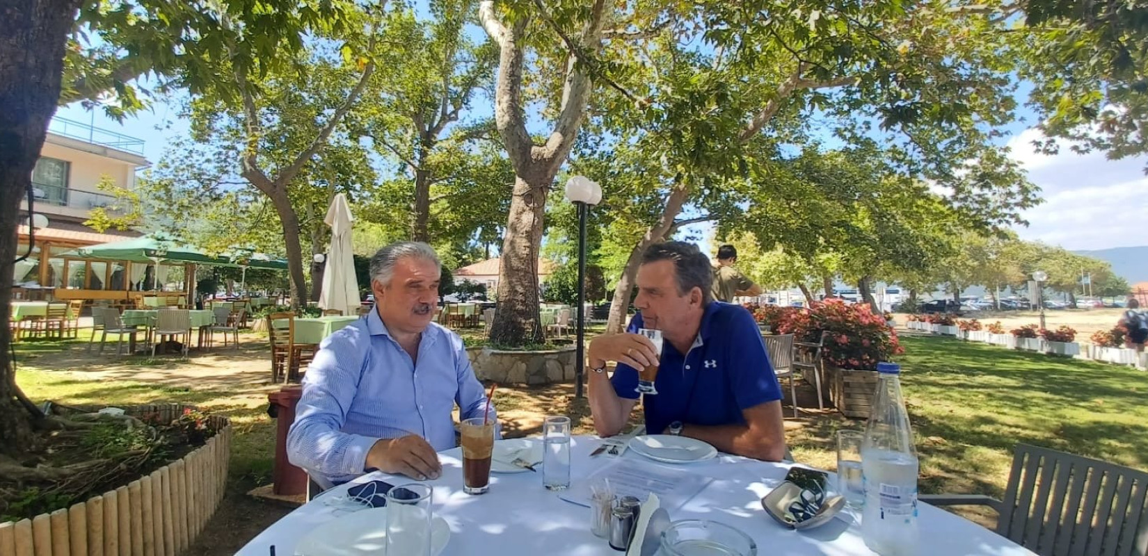 Πρωινός καφές με το δήμαρχο Βόλβης Διαμαντή Λιάμα (βίντεο)
