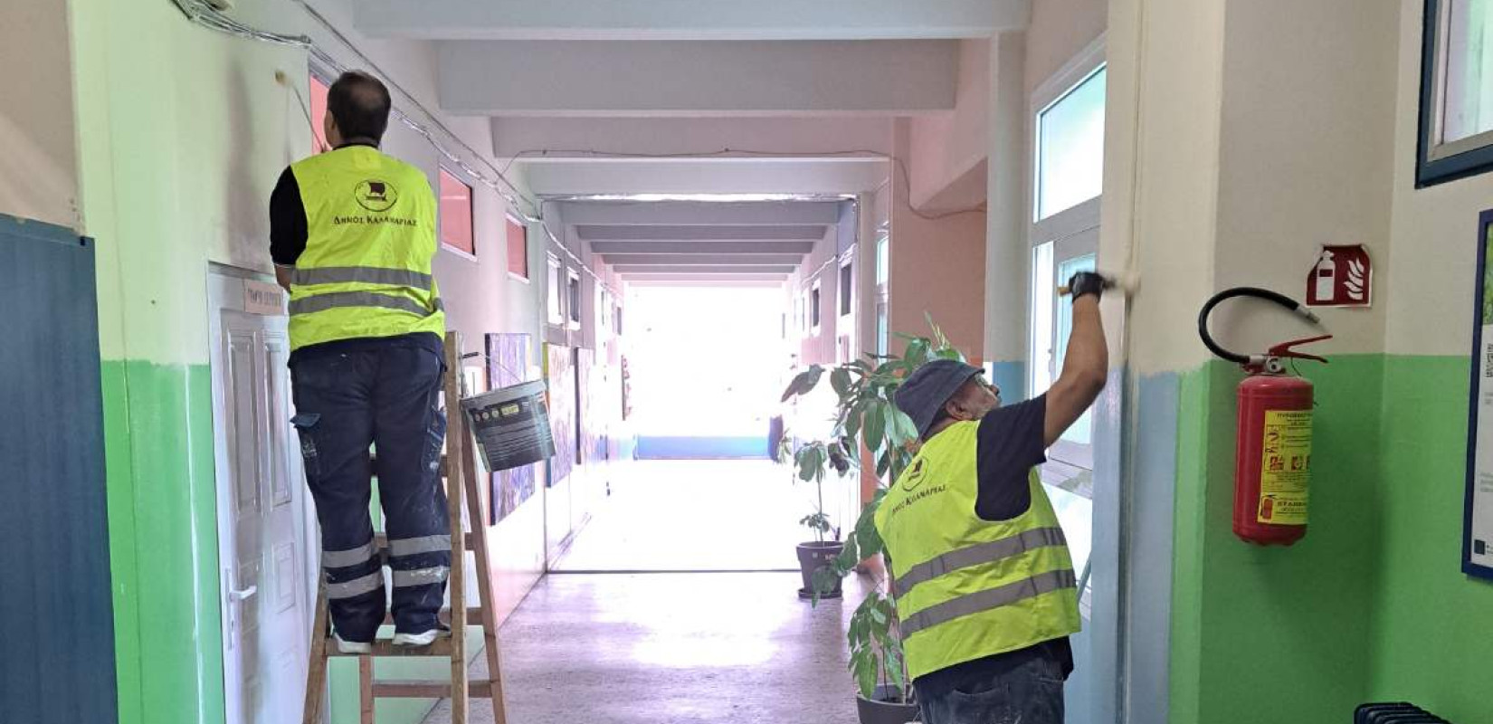 Καλαμαριά: Συνεχίζονται οι εργασίες στα σχολεία - Στόχος η ασφάλεια και η ετοιμότητα ενόψει Σεπτεμβρίου