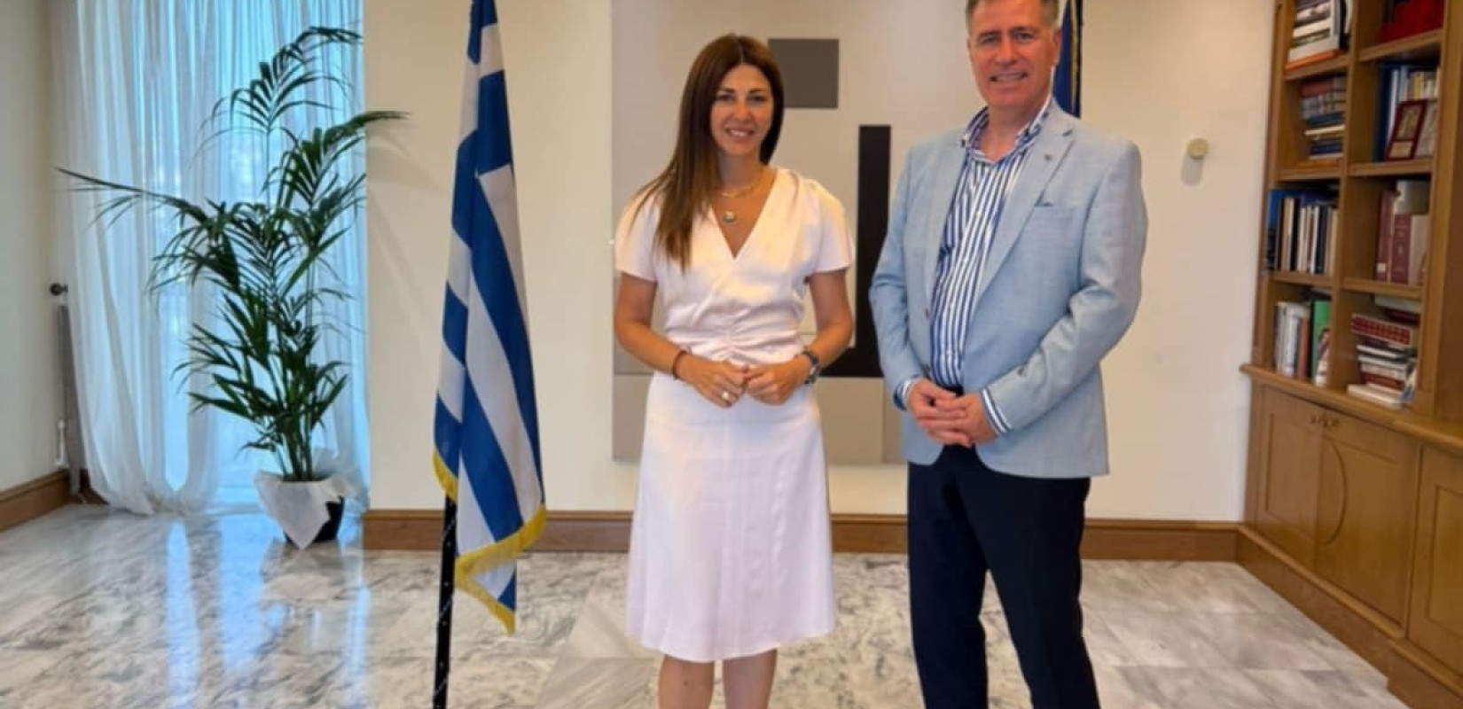 Θεσσαλονίκη: Για τις δυνατότητες και προοπτικές του ΔΙΠΑΕ συζήτησαν η υπ. Παιδείας Σ. Ζαχαράκη και ο πρύτανης του πανεπιστημίου Στ. Αγγελόπουλος