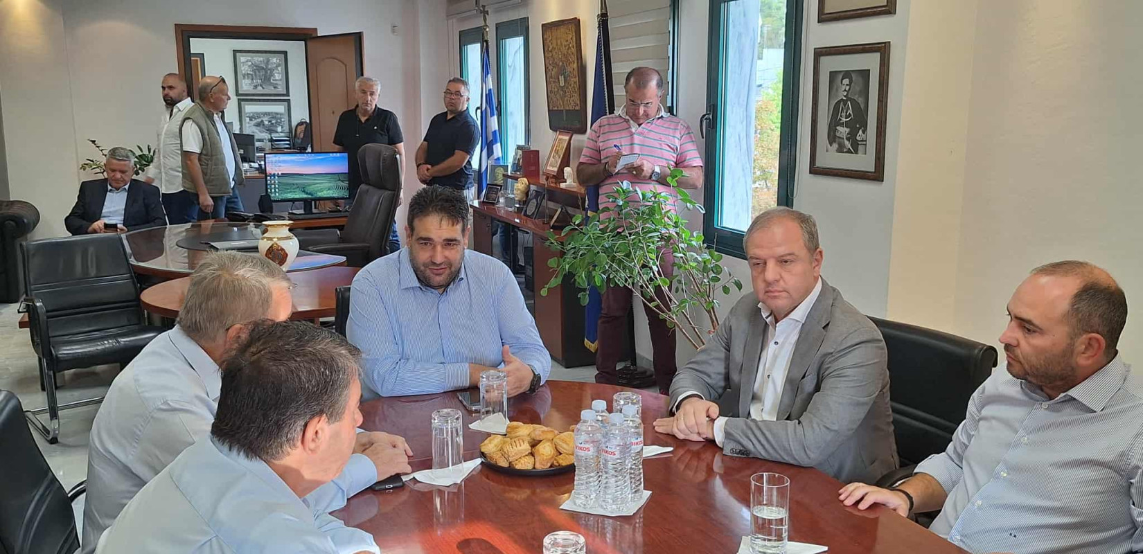 Στον Δήμο Πέλλας ο Θ. Λιβάνιος: Στο επίκεντρο η κατασκευή του Μουσικού Σχολείου και του Κολυμβητηρίου στα Γιαννιτσά
