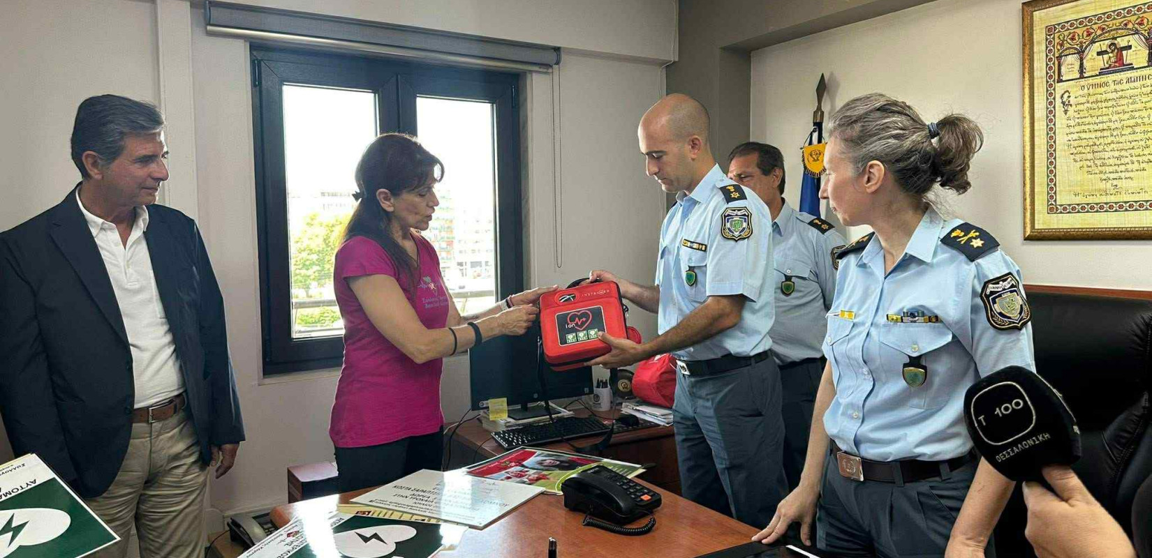 Θεσσαλονίκη: Με απινιδωτή εξοπλίζεται το Αστυνομικό Τμήμα Λευκού Πύργου εν όψει ΔΕΘ