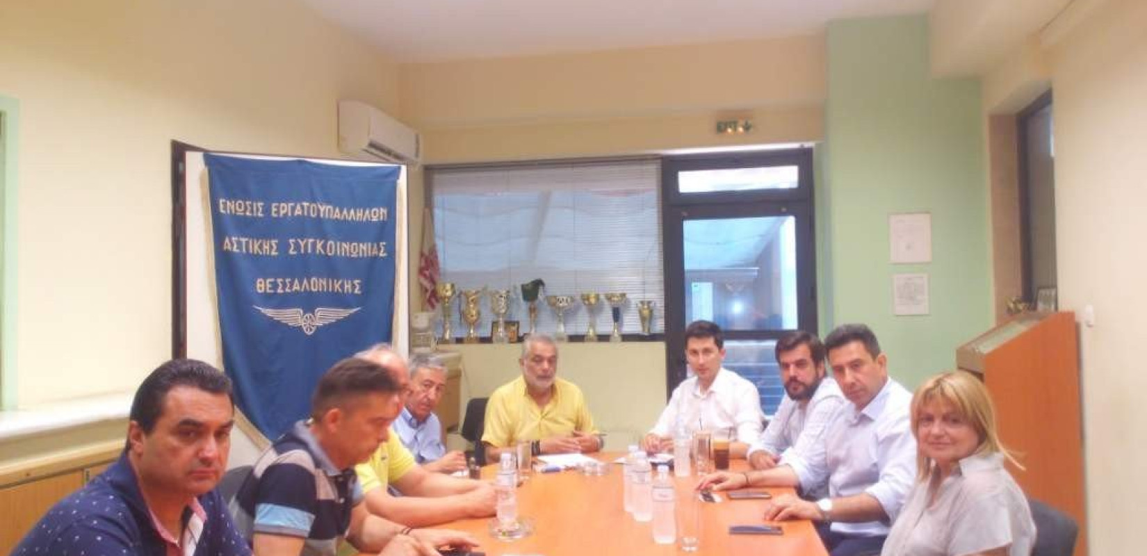 Με εργαζόμενους του ΟΑΣΘ συναντήθηκε ο Π. Χρηστίδης