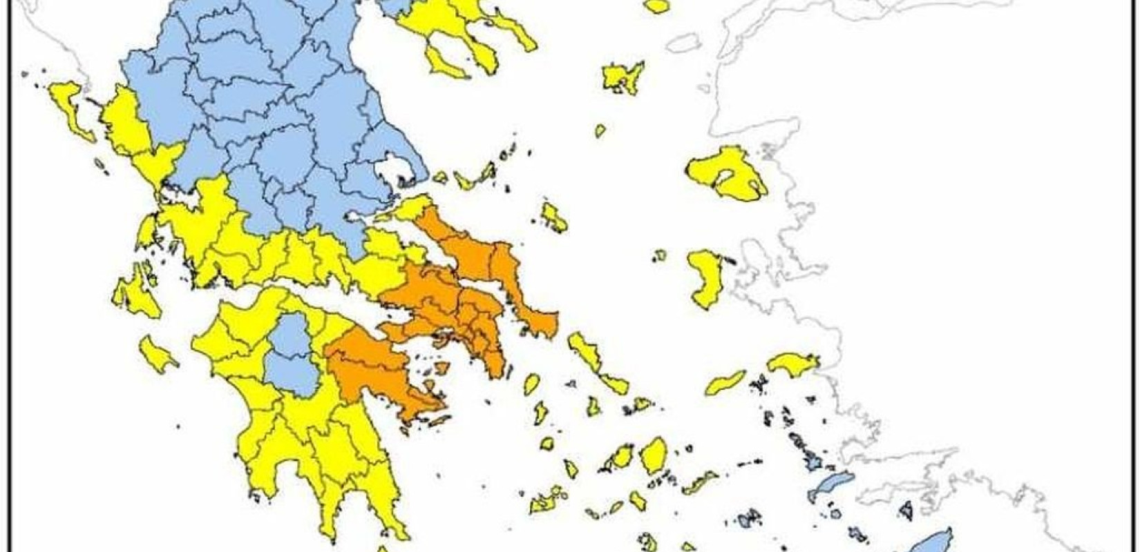 Υψηλός κίνδυνος πυρκαγιάς σήμερα σε Χαλκιδική, Καβάλα, Θάσο, Ήπειρο και Β.Α. Αιγαίο