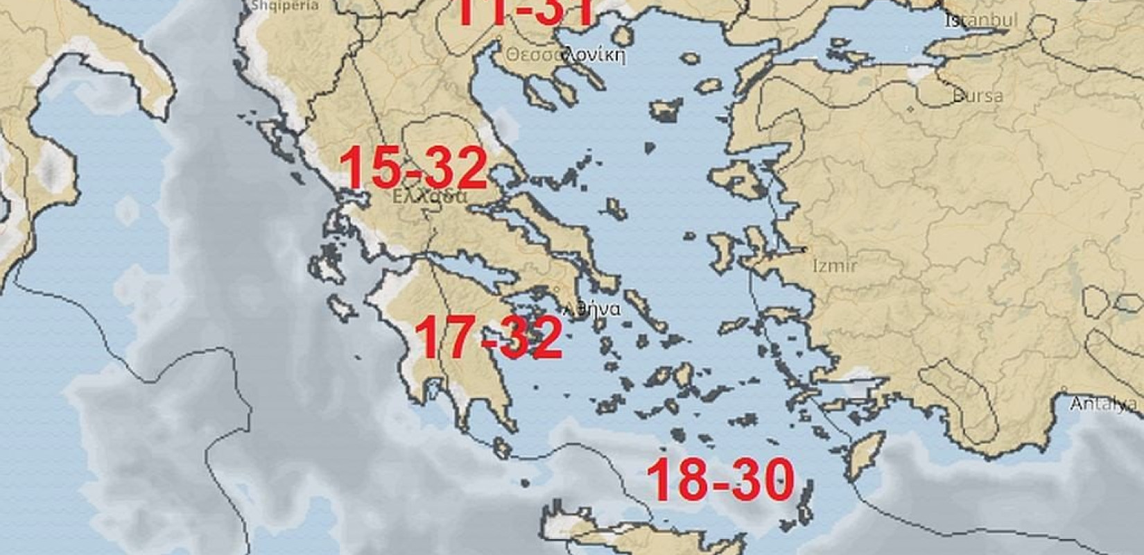 Ο καιρός της εβδομάδας, 30 Σεπτεμβρίου-6 Οκτωβρίου 2019