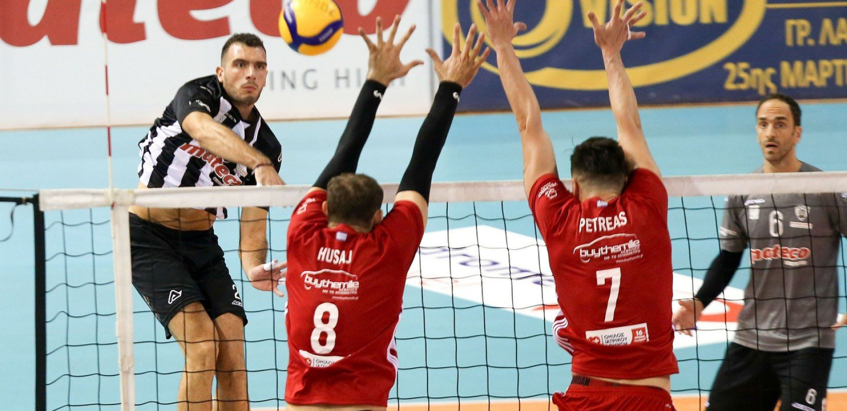 Βόλεϊ: Ήττα του ΠΑΟΚ με 3-0 από τον Ολυμπιακό στην Πυλαία