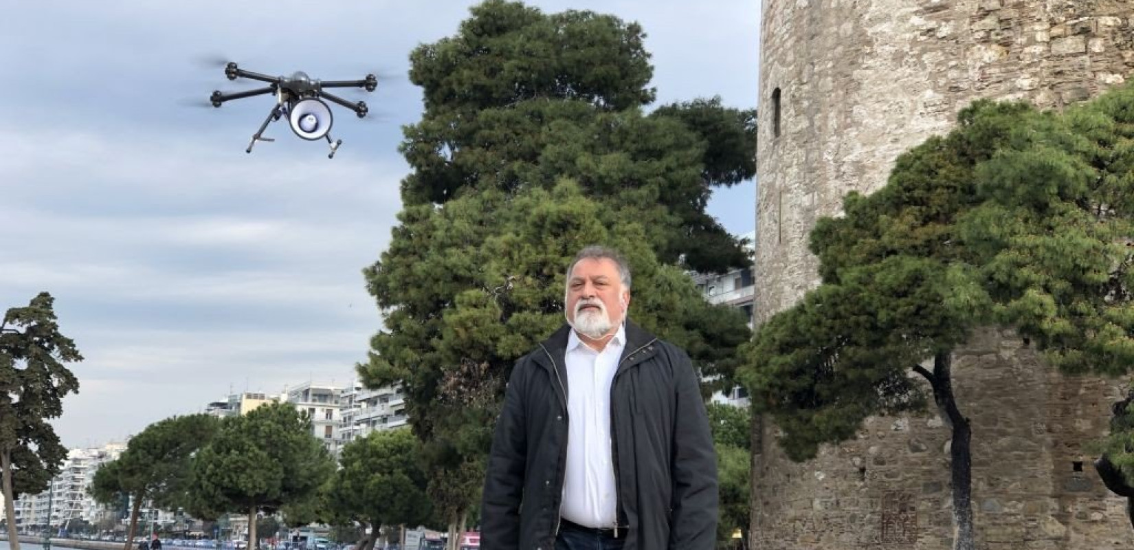 Με drone ενημερώνει τους πολίτες για τον κορονοϊό ο δήμος Θεσσαλονίκης