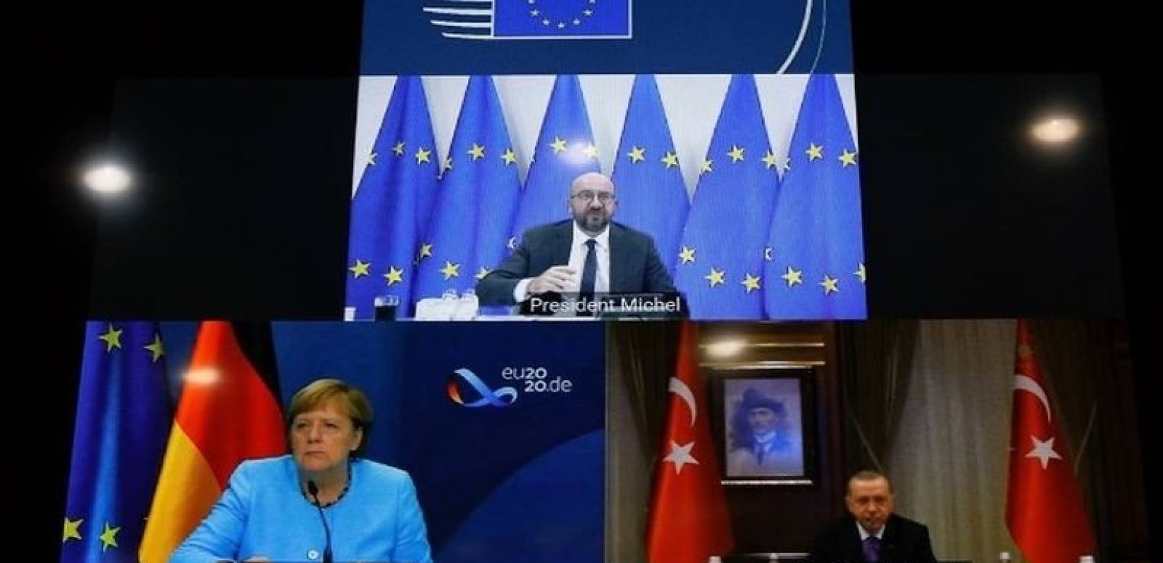 Τηλεδιάσκεψη Μισέλ-Μέρκελ-Ερντογάν στο πλαίσιο της προετοιμασίας της Συνόδου Κορυφής