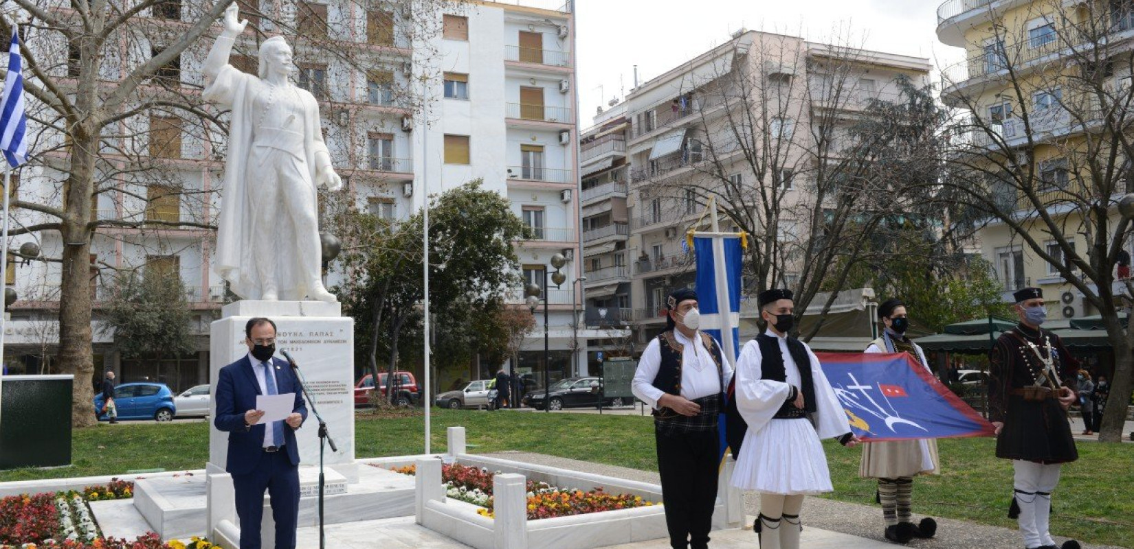 Σέρρες: Υψώθηκε το λάβαρο του Εμμανουήλ Παπά, 200 χρόνια μετά