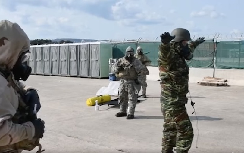 Κινηματογραφικές σκηνές στο λιμάνι της Αλεξανδρούπολης σε αμερικανική στρατιωτική άσκηση - Δείτε βίντεο
